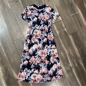 Jardin by Macris Floral Midi Dress
